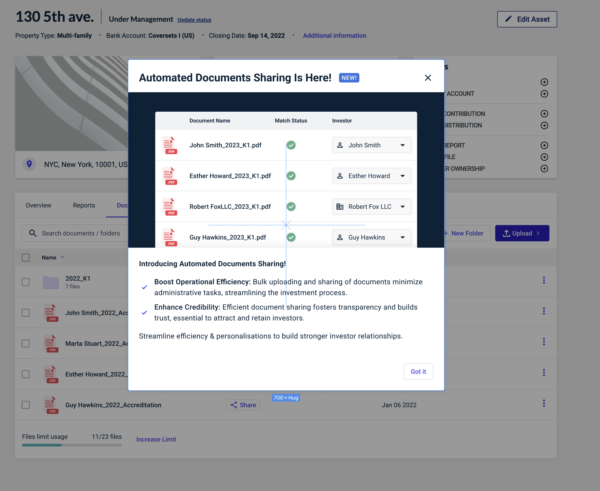 real estate k-1 distribution matching - covercy
