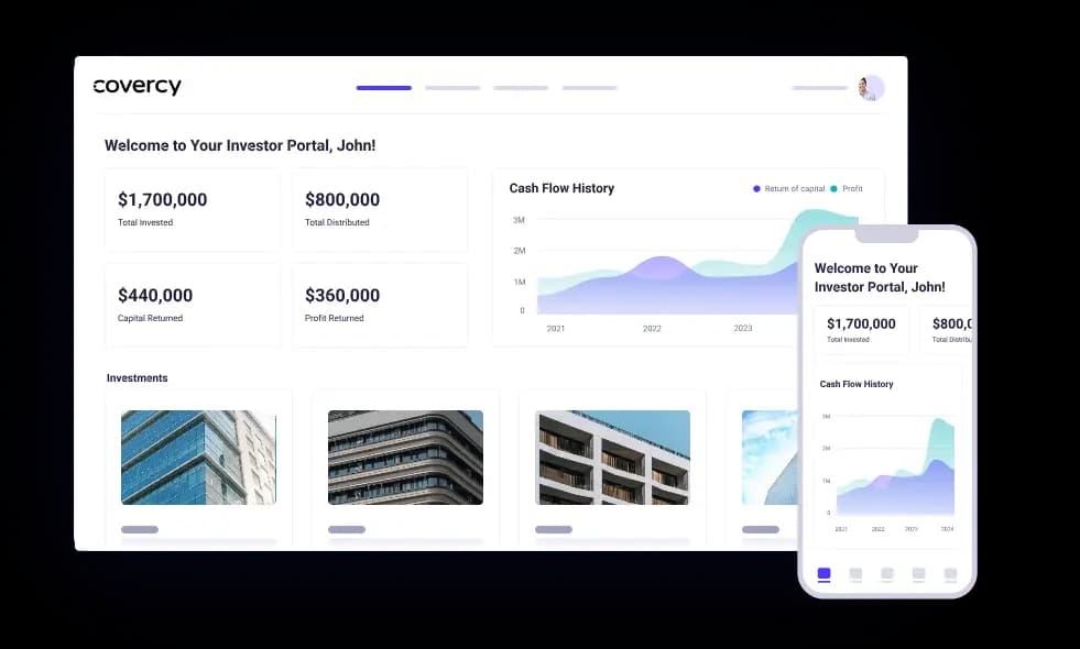 Covercy Investor Portal Product