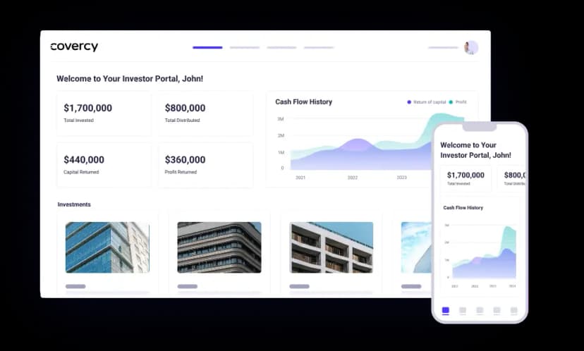 Интерфейс портала инвестора