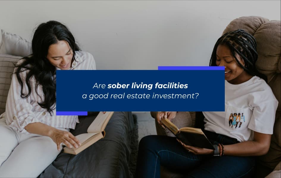 Investors reviewing compliance documents for a sober living property