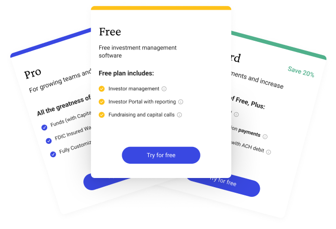 investor management pricing