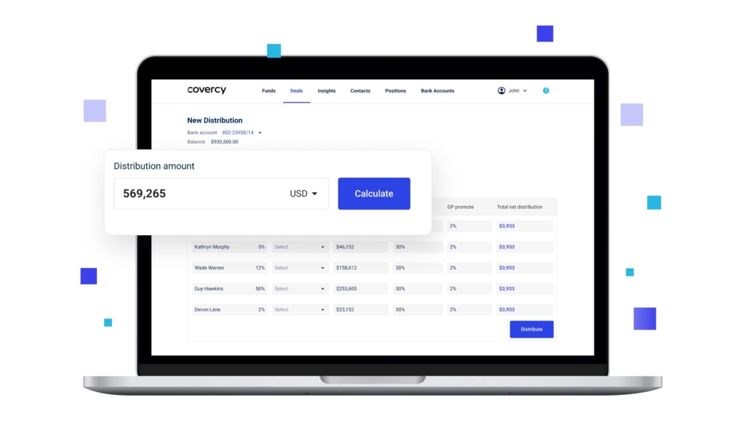 distribution payments - investment management solutions by covercy