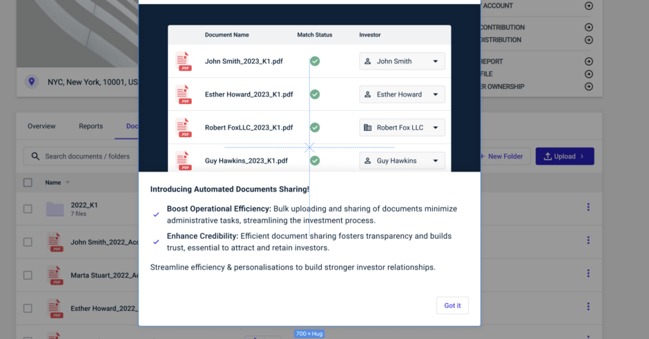 real estate k-1 distribution matching - covercy